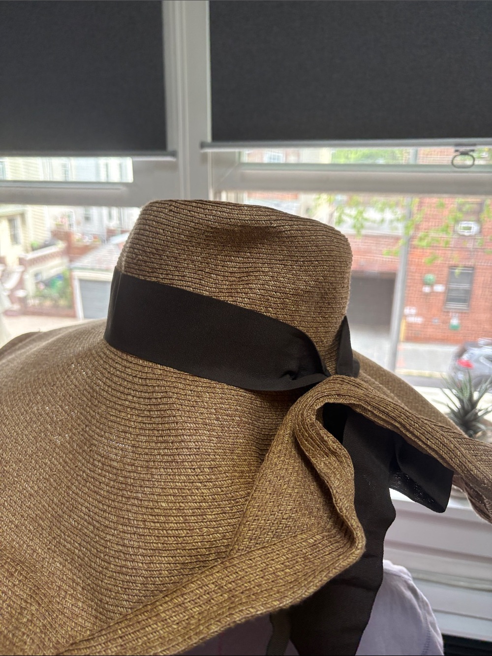 New Filippo Catarzi Wide Brim Raffia Straw Sun Hat SizeM Made in Italy - Picture 3 of 8